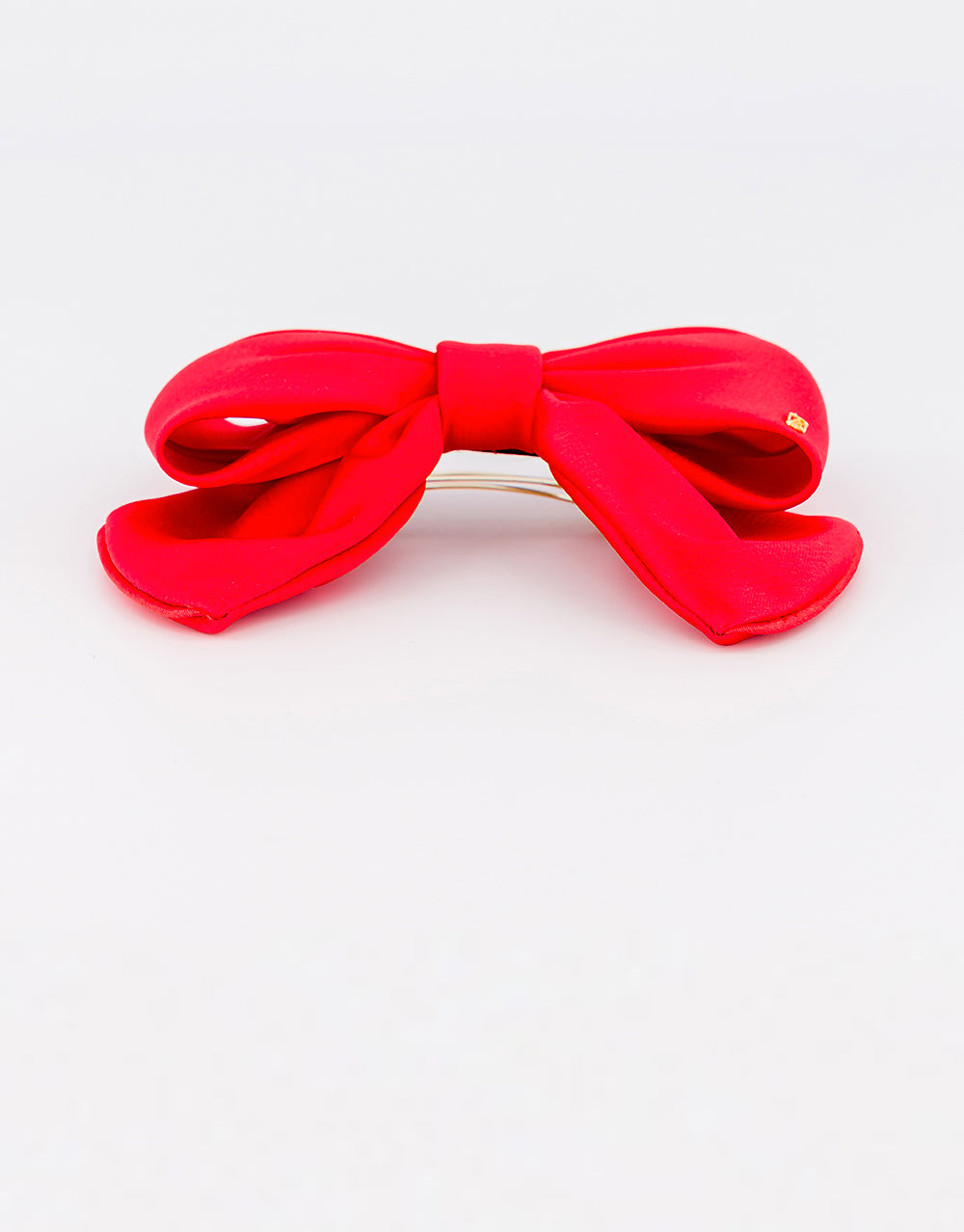 Perrine silk bow barette