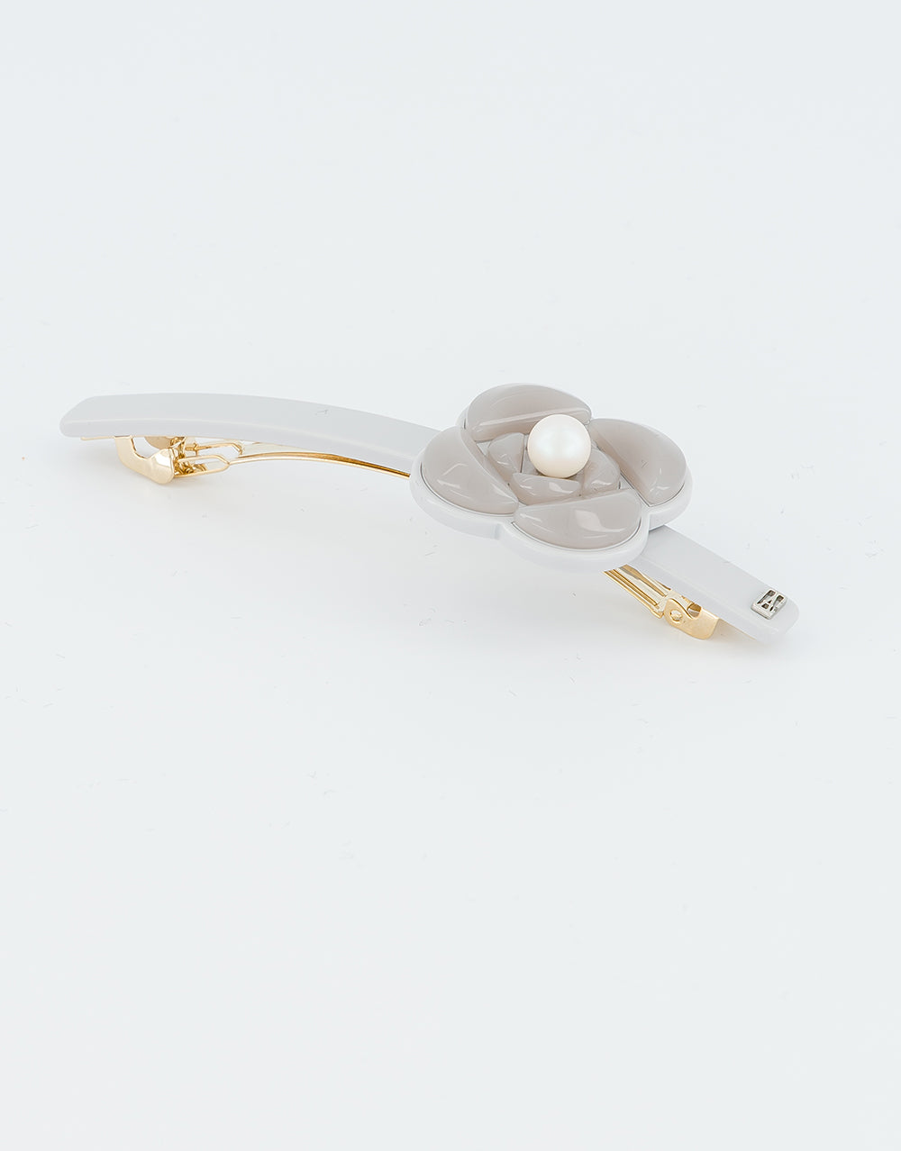 Camelia Graphique Long Acetate Barette