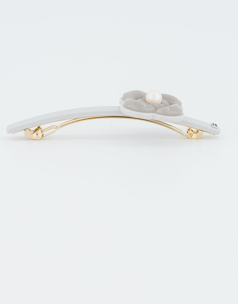 Camelia Graphique Long Acetate Barette