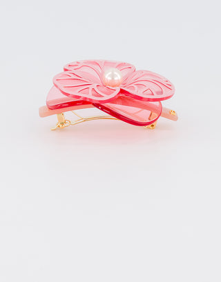 Boheme camelia acetate hair barette