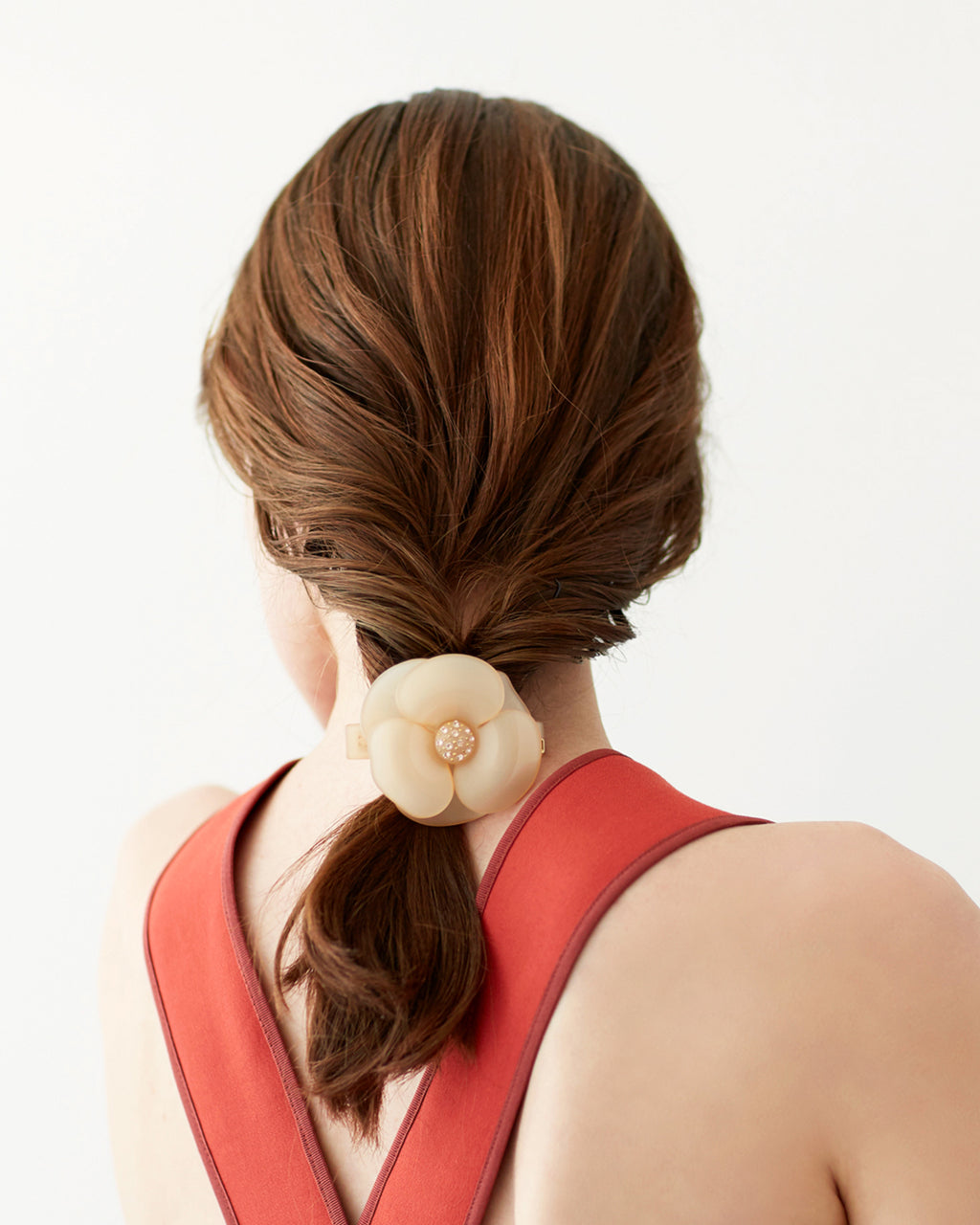 Camelia Acetate Barrette