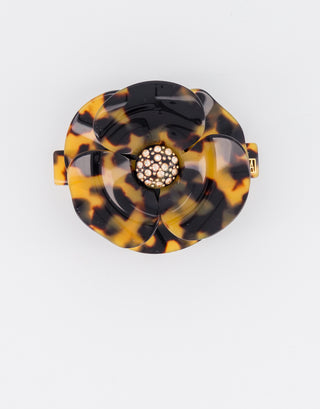 Small Camelia acetate barette