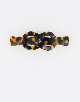 Bastille knot acetate hair barette