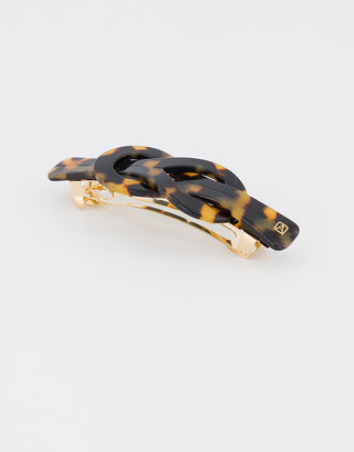 Bastille knot acetate hair barette