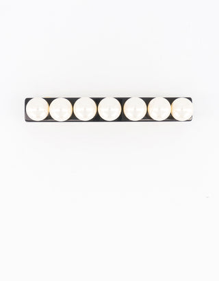 Pearl and acetate barette