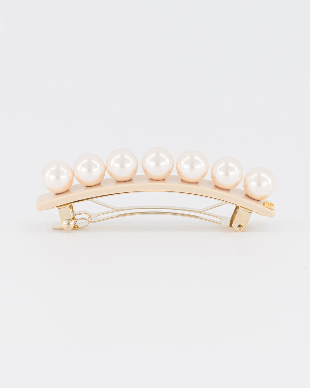 Pearl and acetate barette