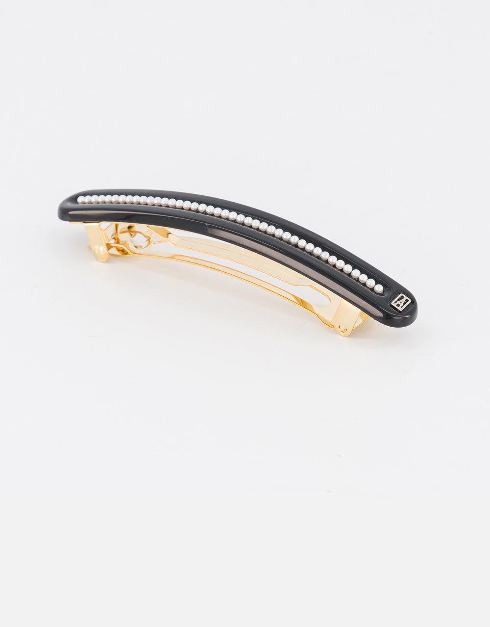 Les Perles Acetate and Pearls Barette