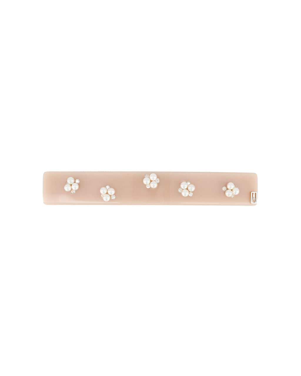 Belle acetate pearls barette