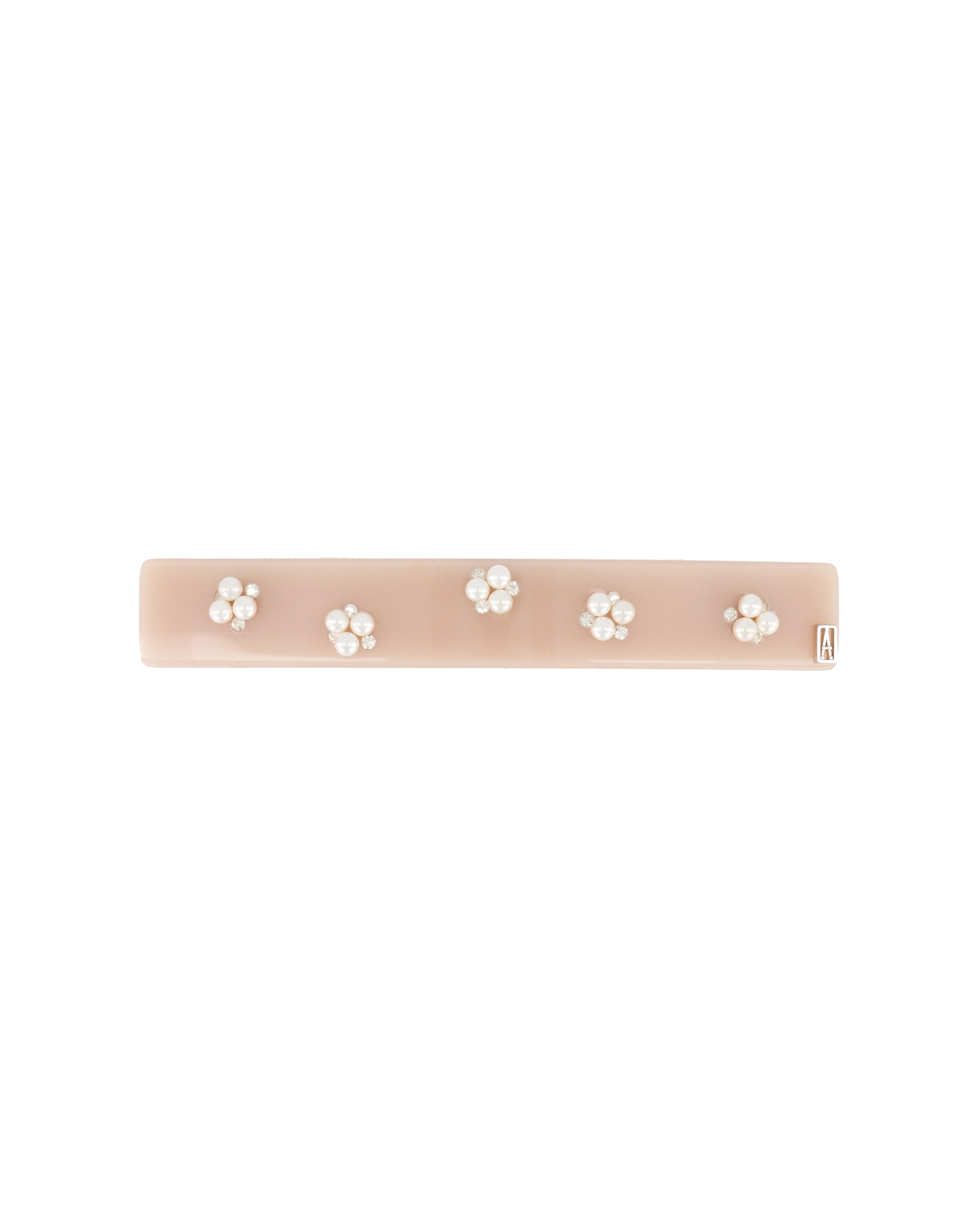 Belle acetate pearls barette