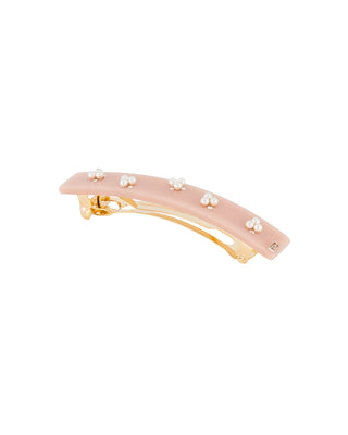 Belle acetate pearls barette
