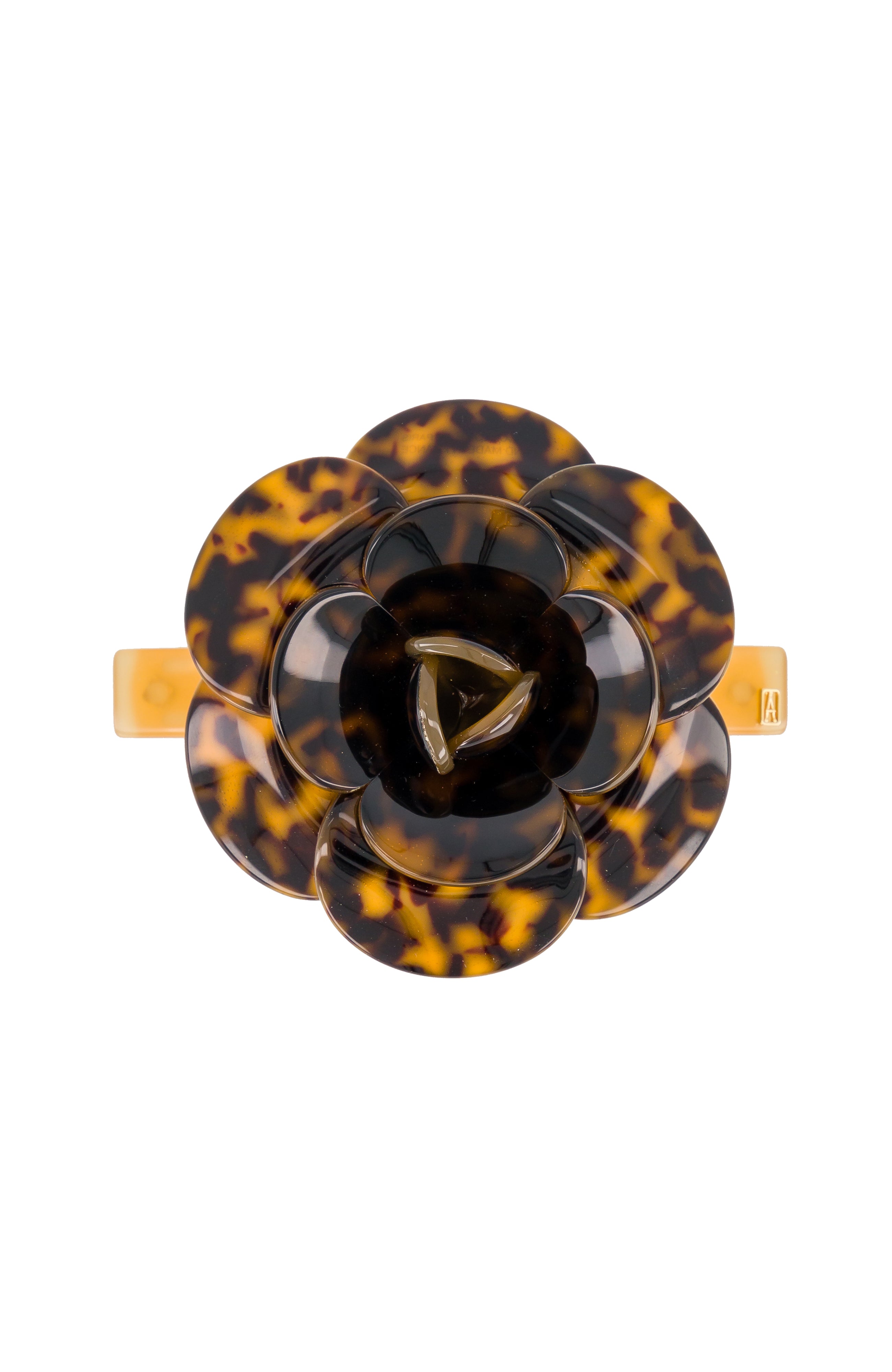 Tortoiseshell Acetate Camelia Flower Barrette