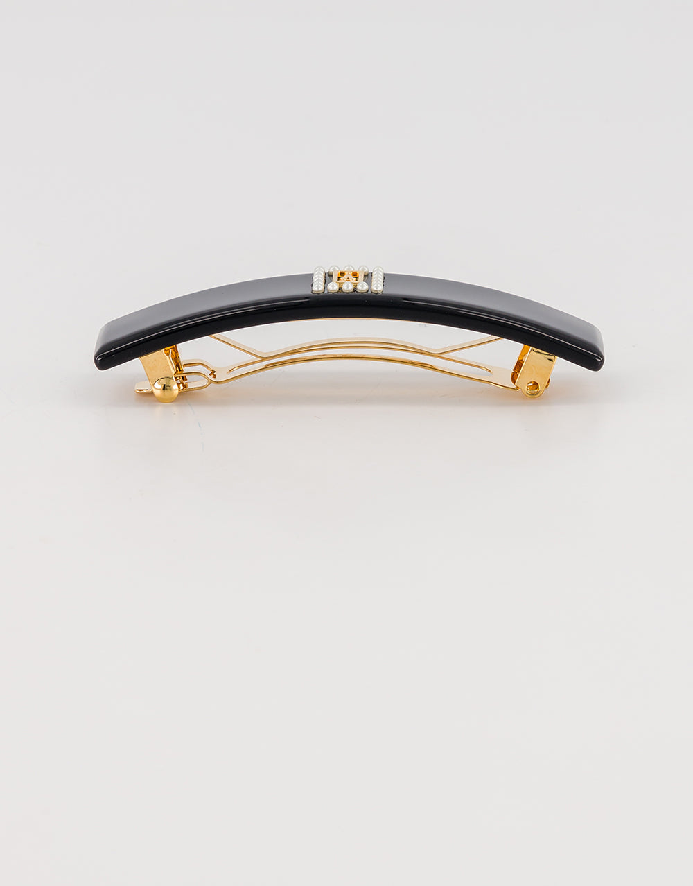 Original Acetate and Pearls barette