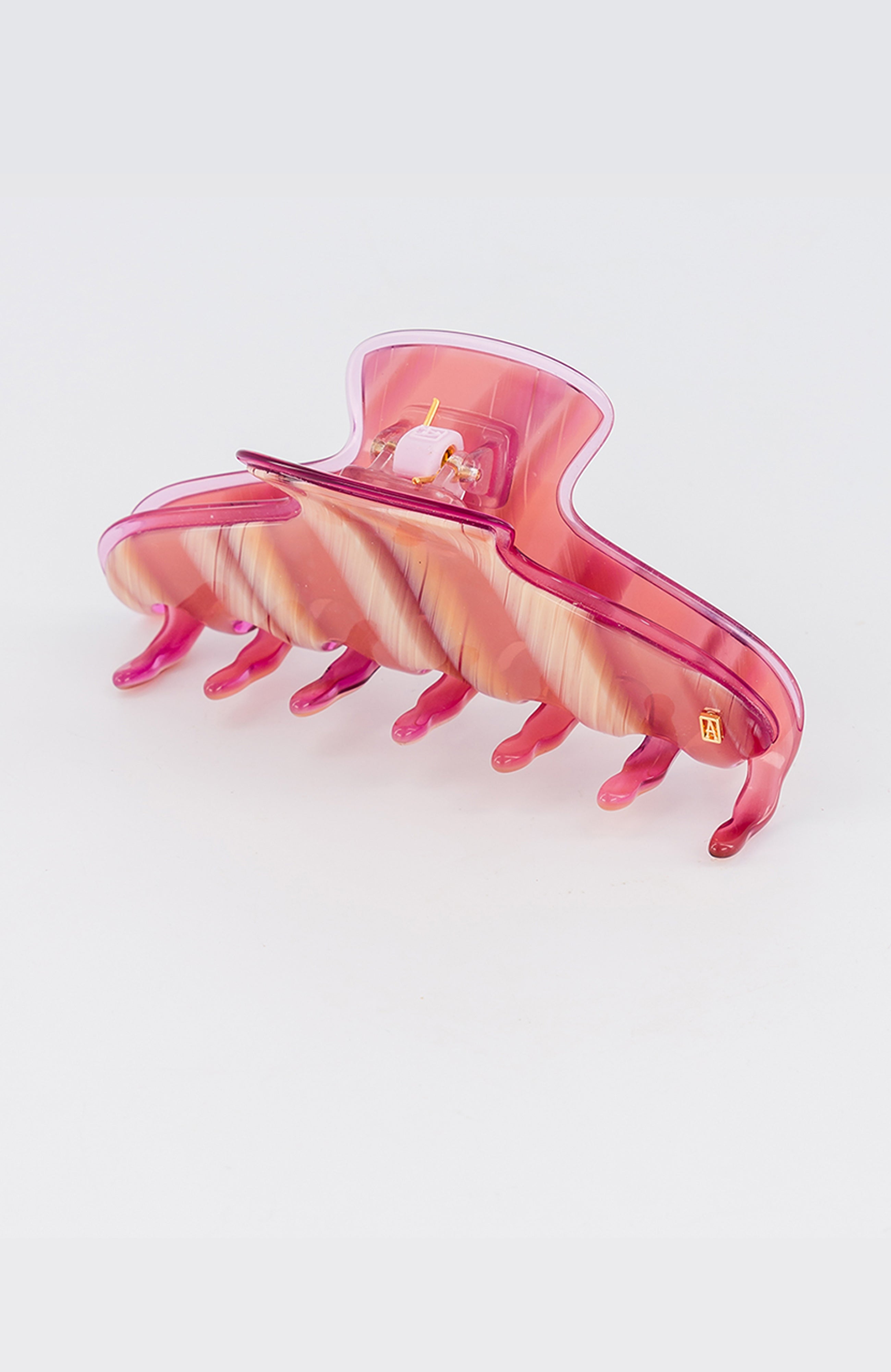 Pink Boheme large acetate hair clip