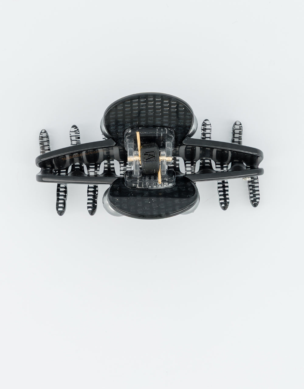 Black Mantra Acetate and Pearls Hair Clip