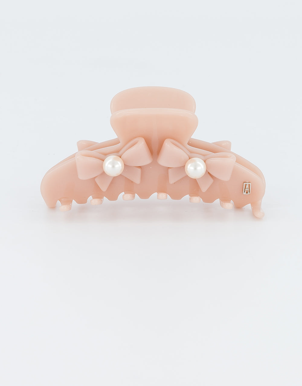 Poesie Acetate and Pearls Bow Hair Clip