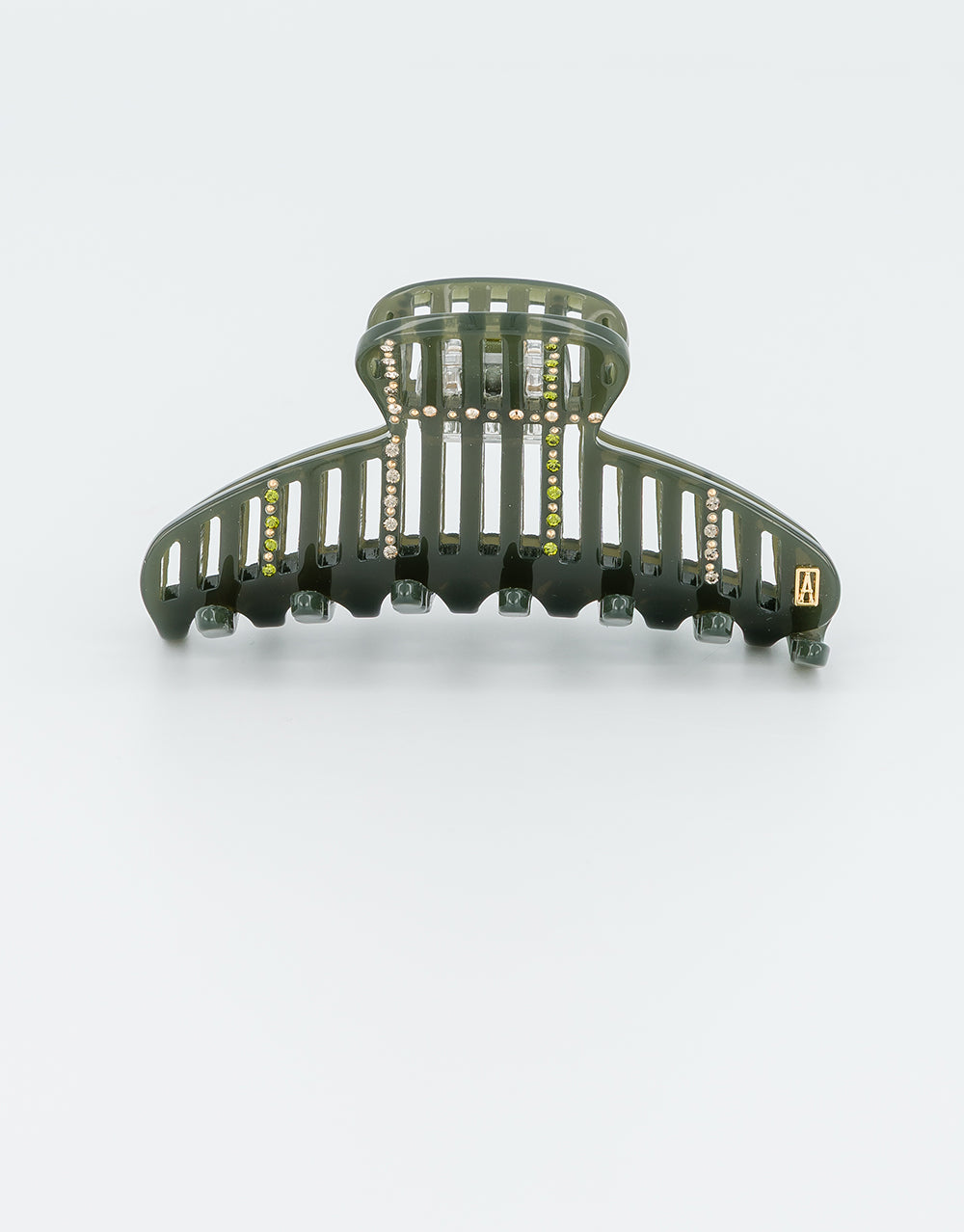 Alligator Acetate and Strass Hair Clip