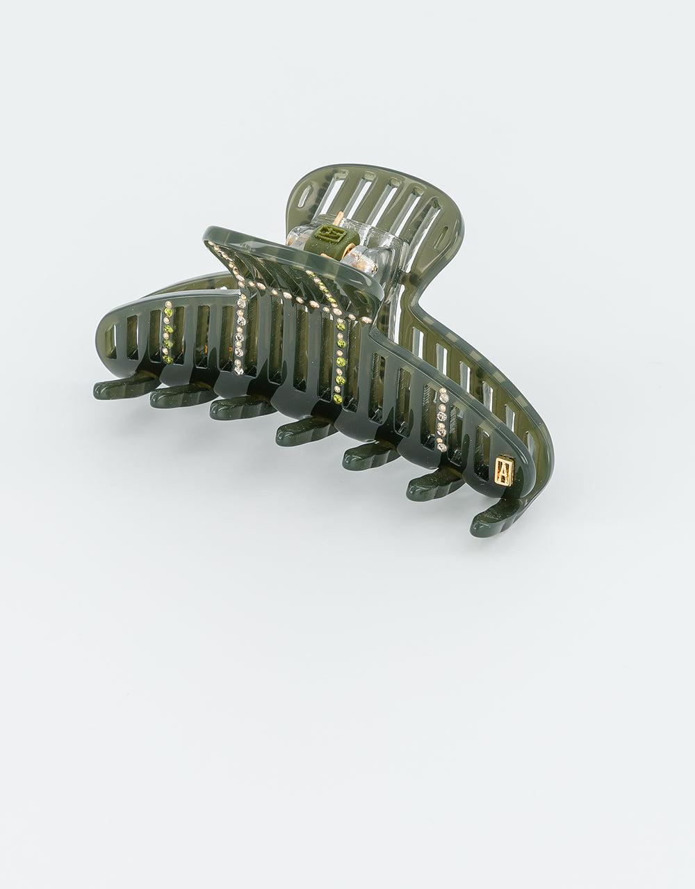 Alligator Acetate and Strass Hair Clip