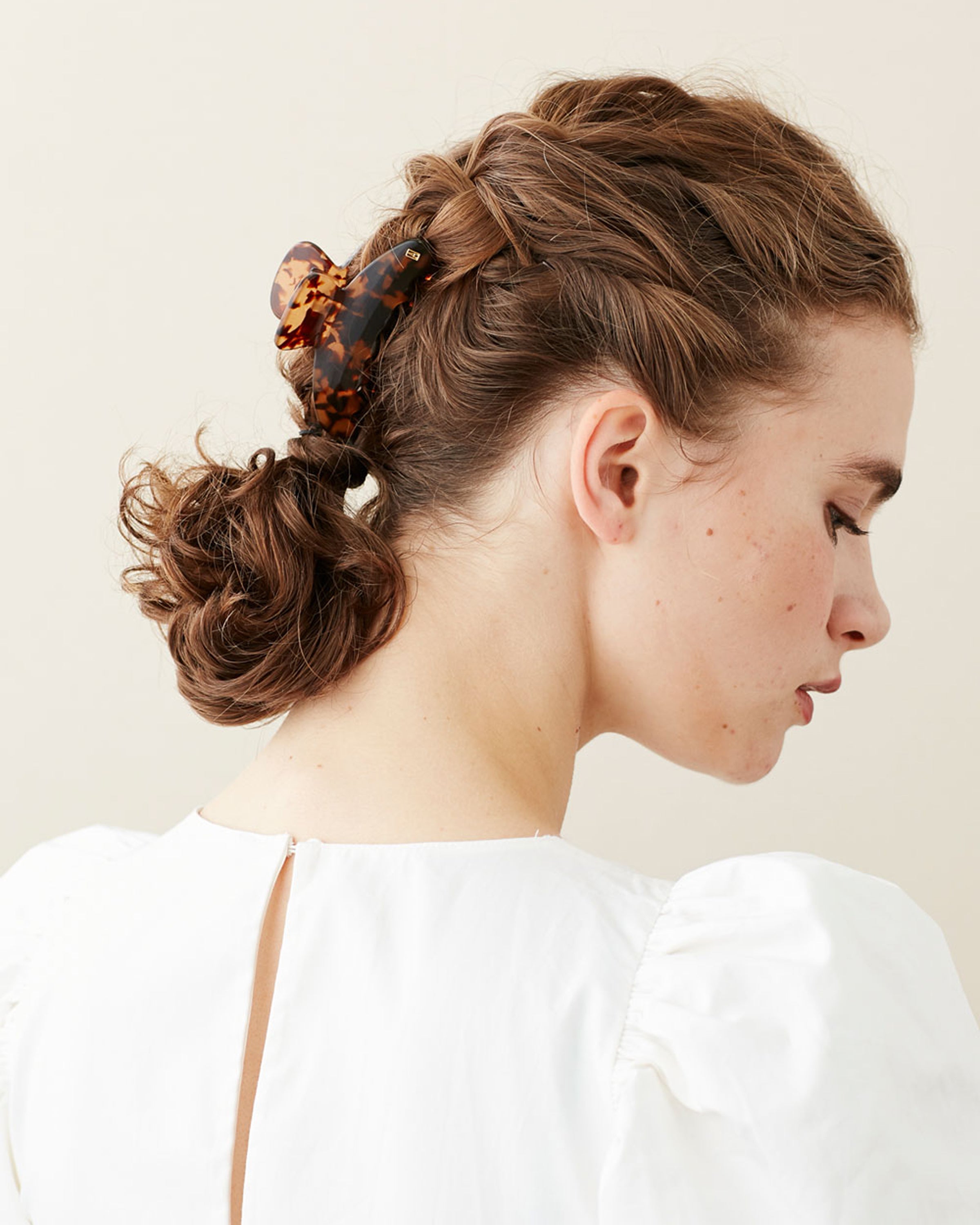 Tortoise Acetate Hair Claw Clip