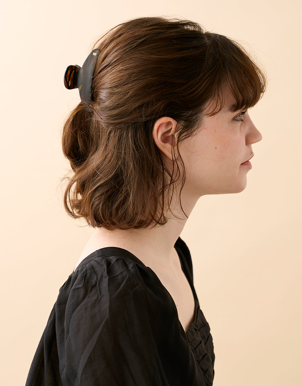 Jungle tortoiseshell acetate hair clip