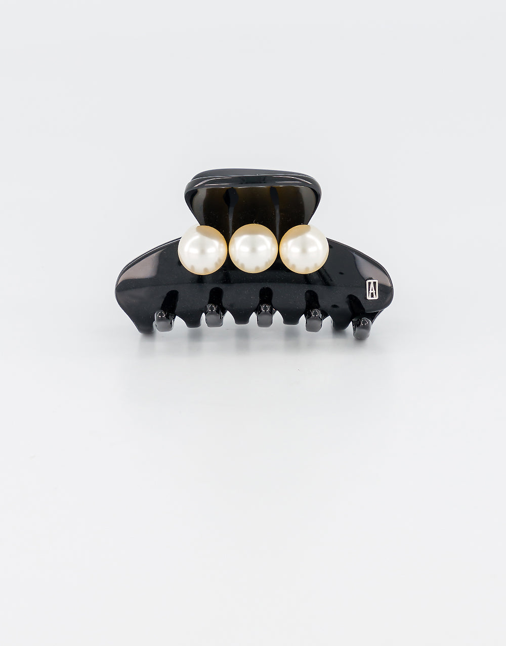 Small Oversize Acetate and Pearl Hair Clip