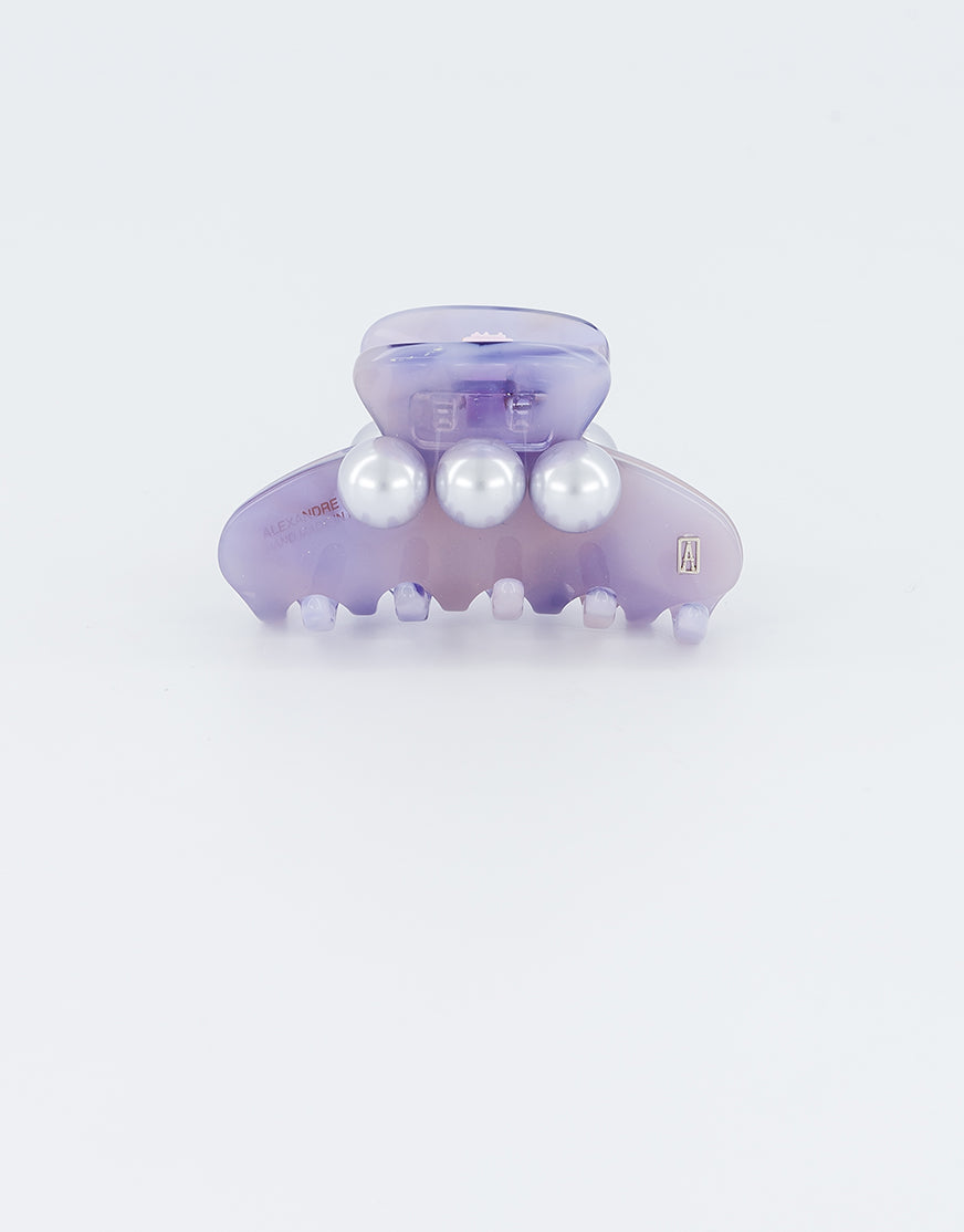 High summer small pearl acetate hair clip