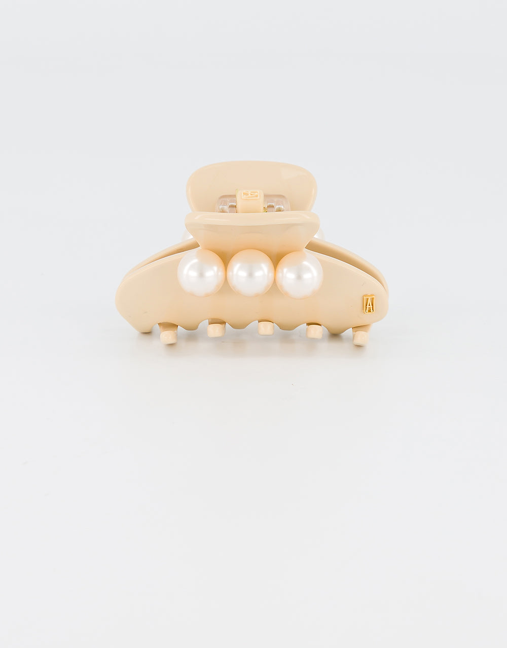 Small Oversize Acetate and Pearl Hair Clip