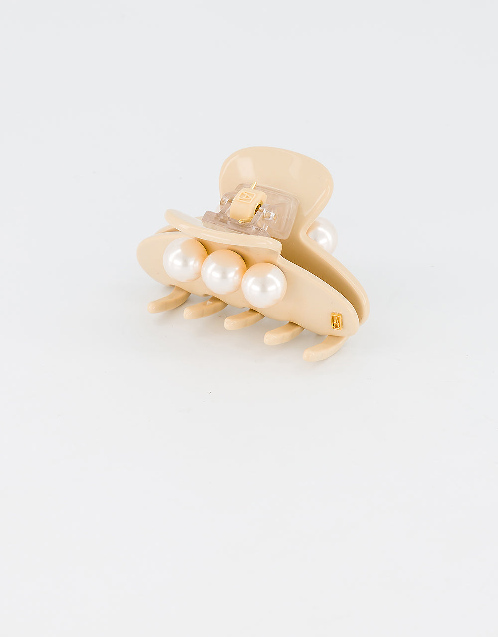 Small Oversize Acetate and Pearl Hair Clip