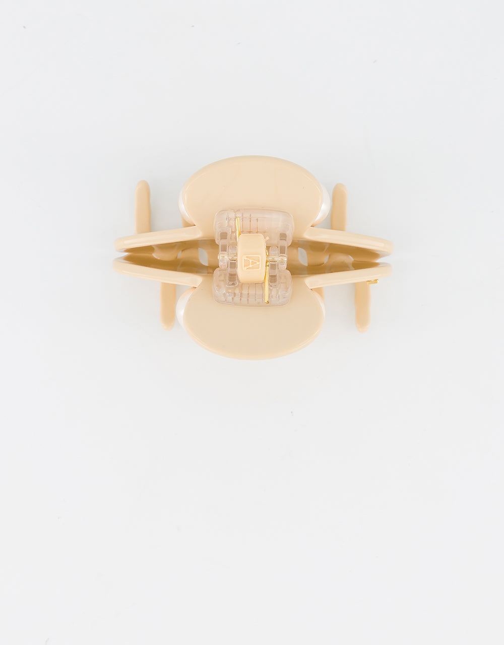 Small Oversize Acetate and Pearl Hair Clip