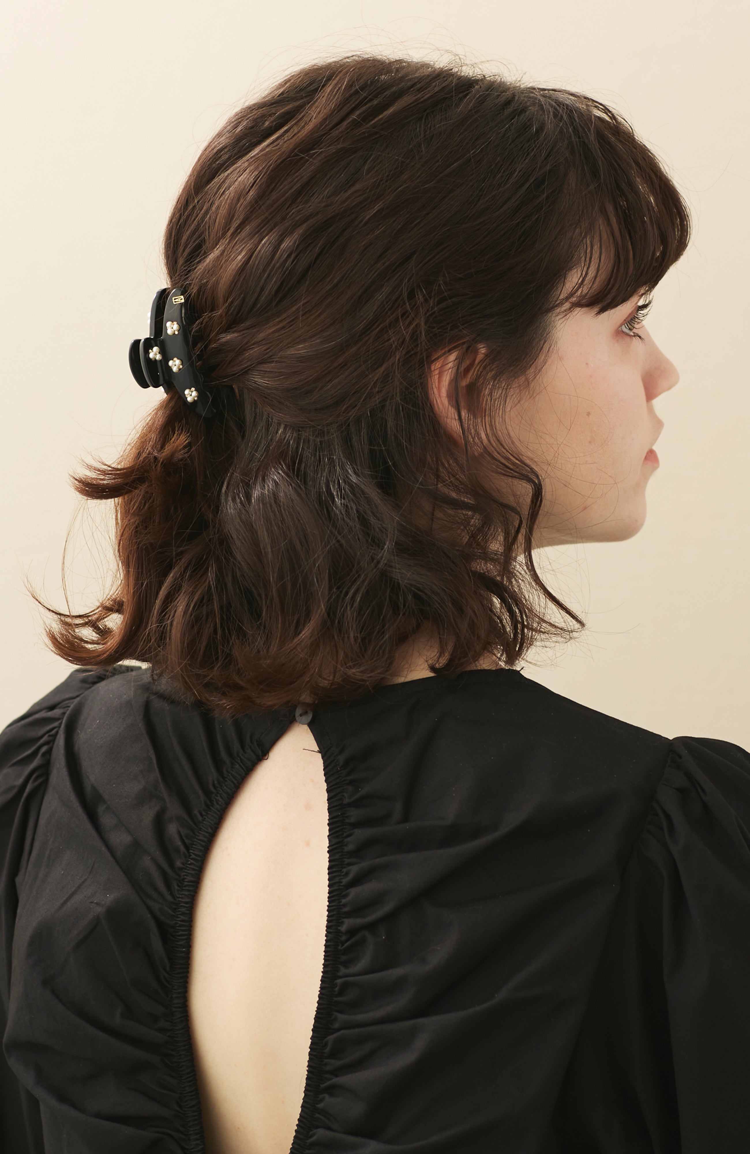 Swarovski Pearls and Crystals Acetate Hair Clip
