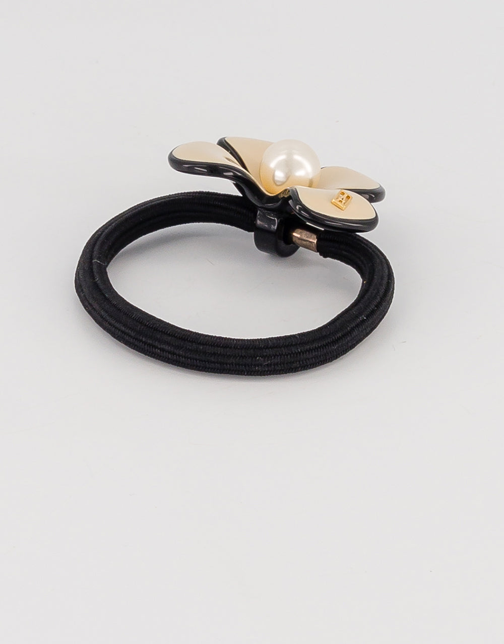 Gambetta Flower Pearl Acetate Hair Tie