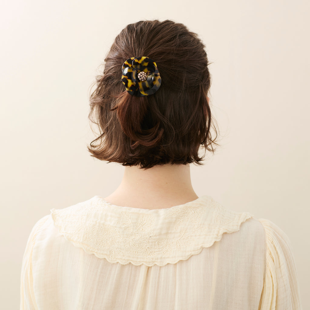 Camelia Acetate Hair Tie