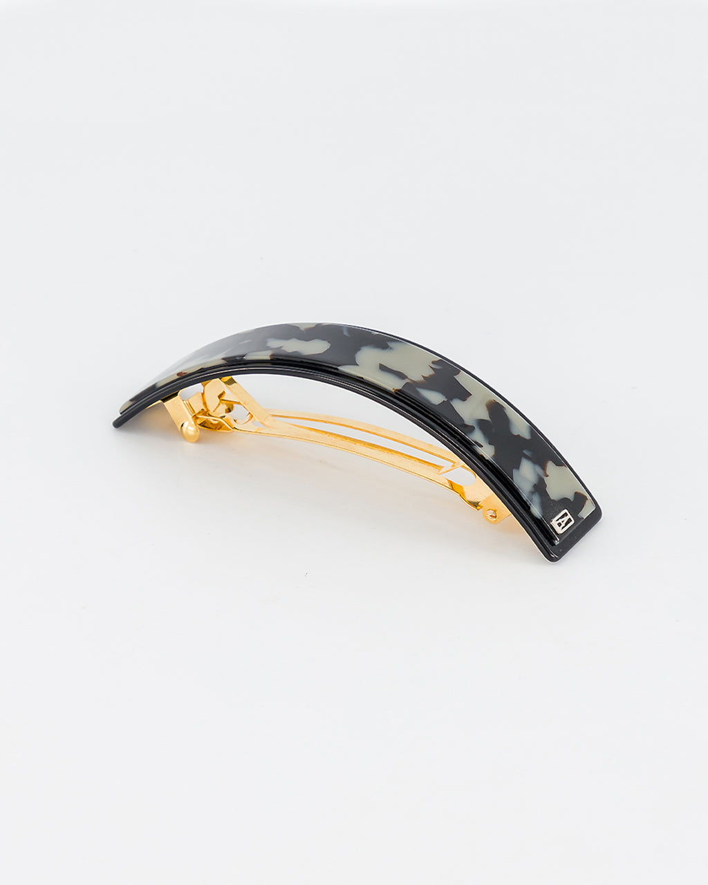Black Tortoiseshell Acetate Ponytail Barrette
