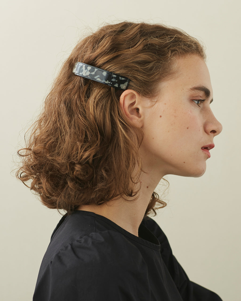 Black Tortoiseshell Acetate Ponytail Barrette