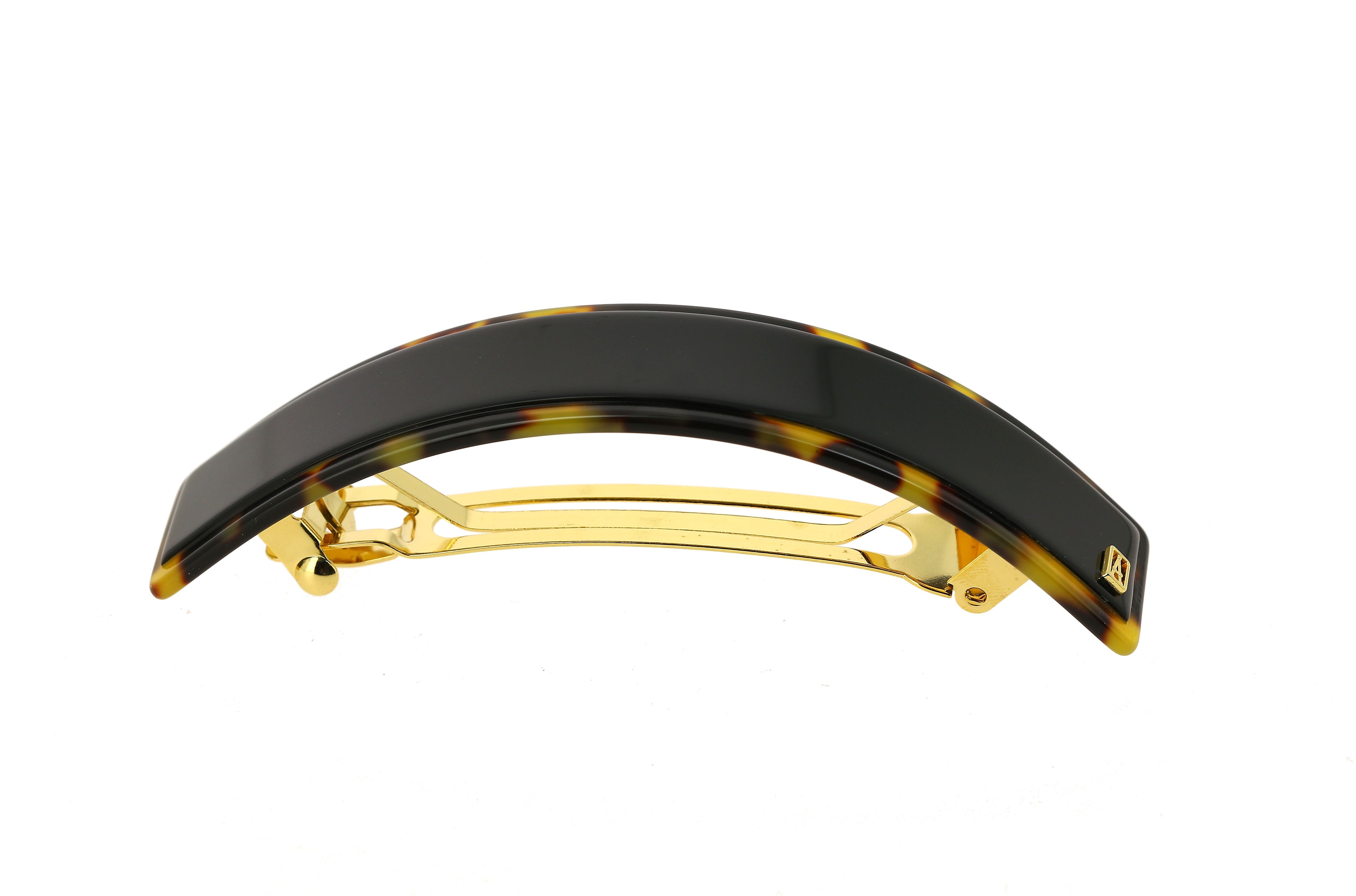 Les Liserai Black and Tortoise Ponytail Acetate Barette