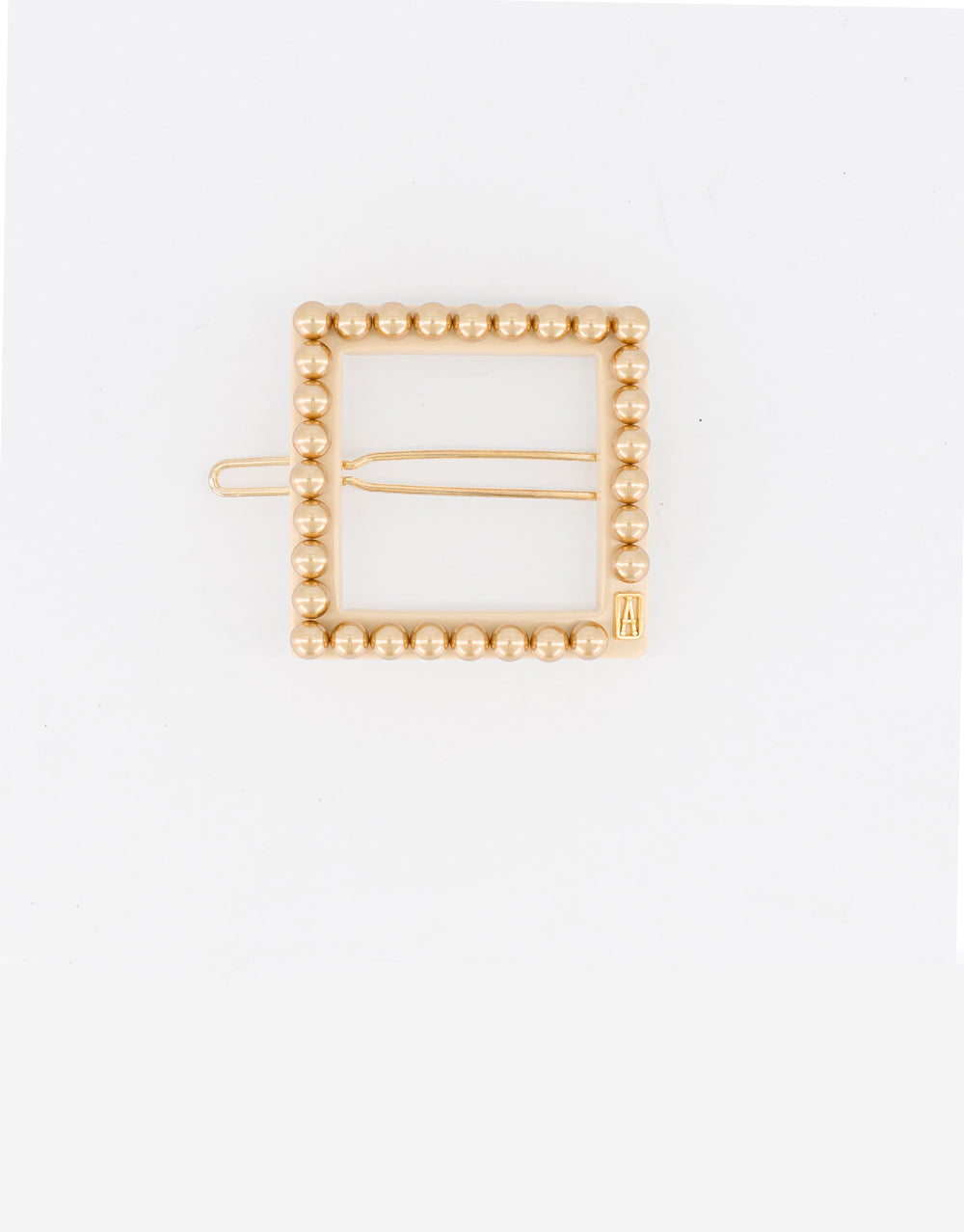 Acetate and Pearl Gold Side Barrette