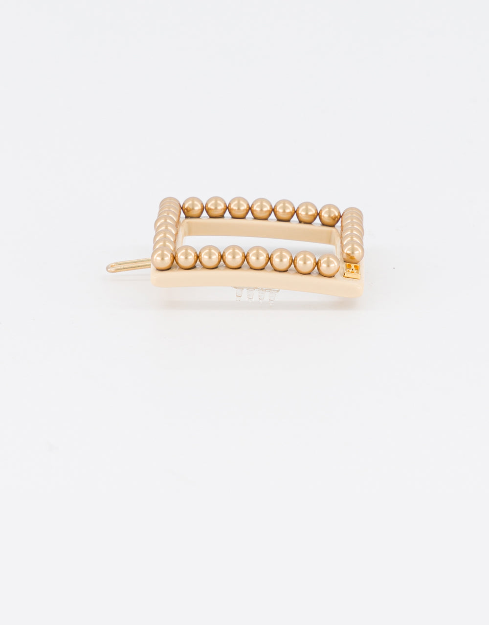 Acetate and Pearl Gold Side Barrette