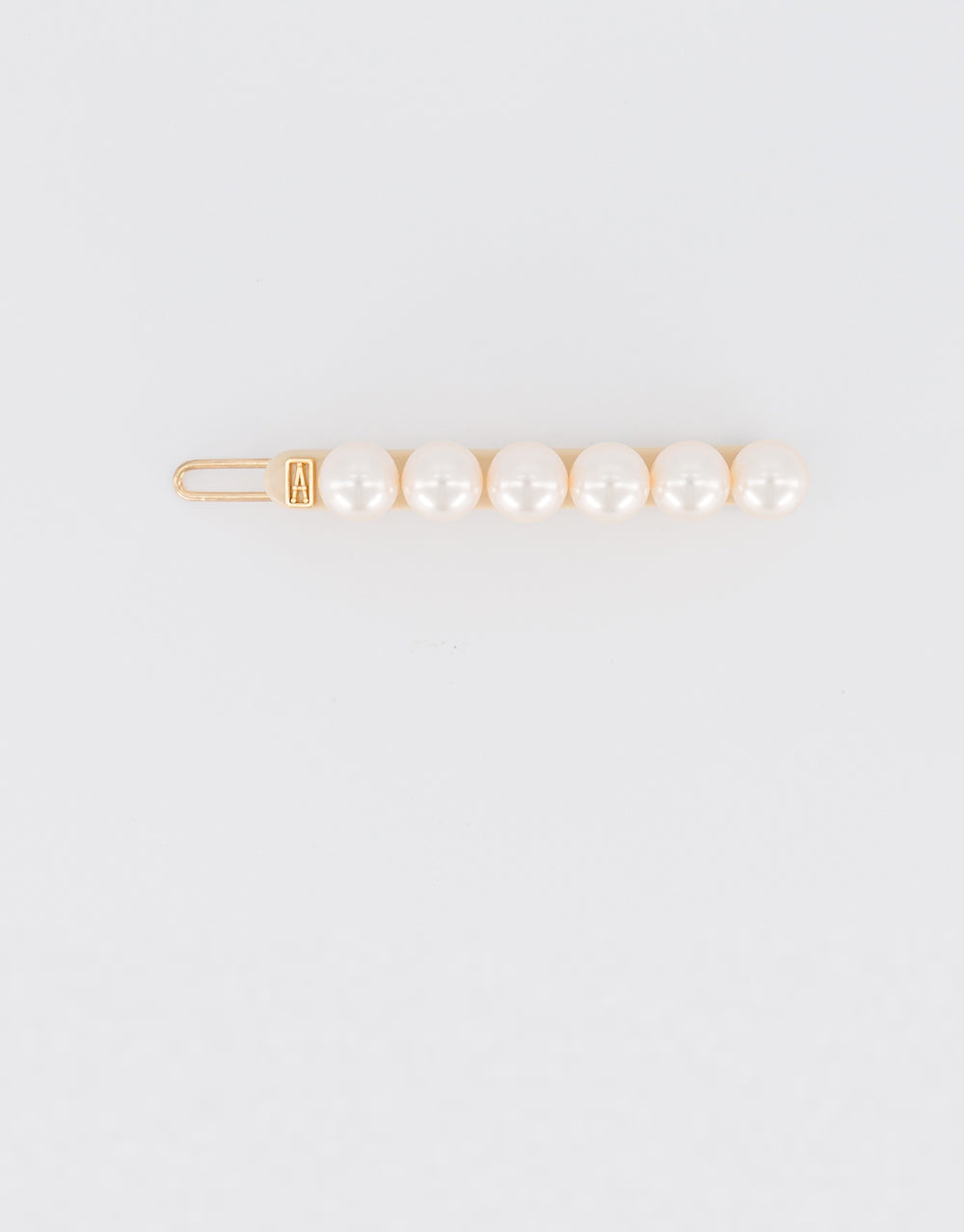 Acetate and pearl side barette