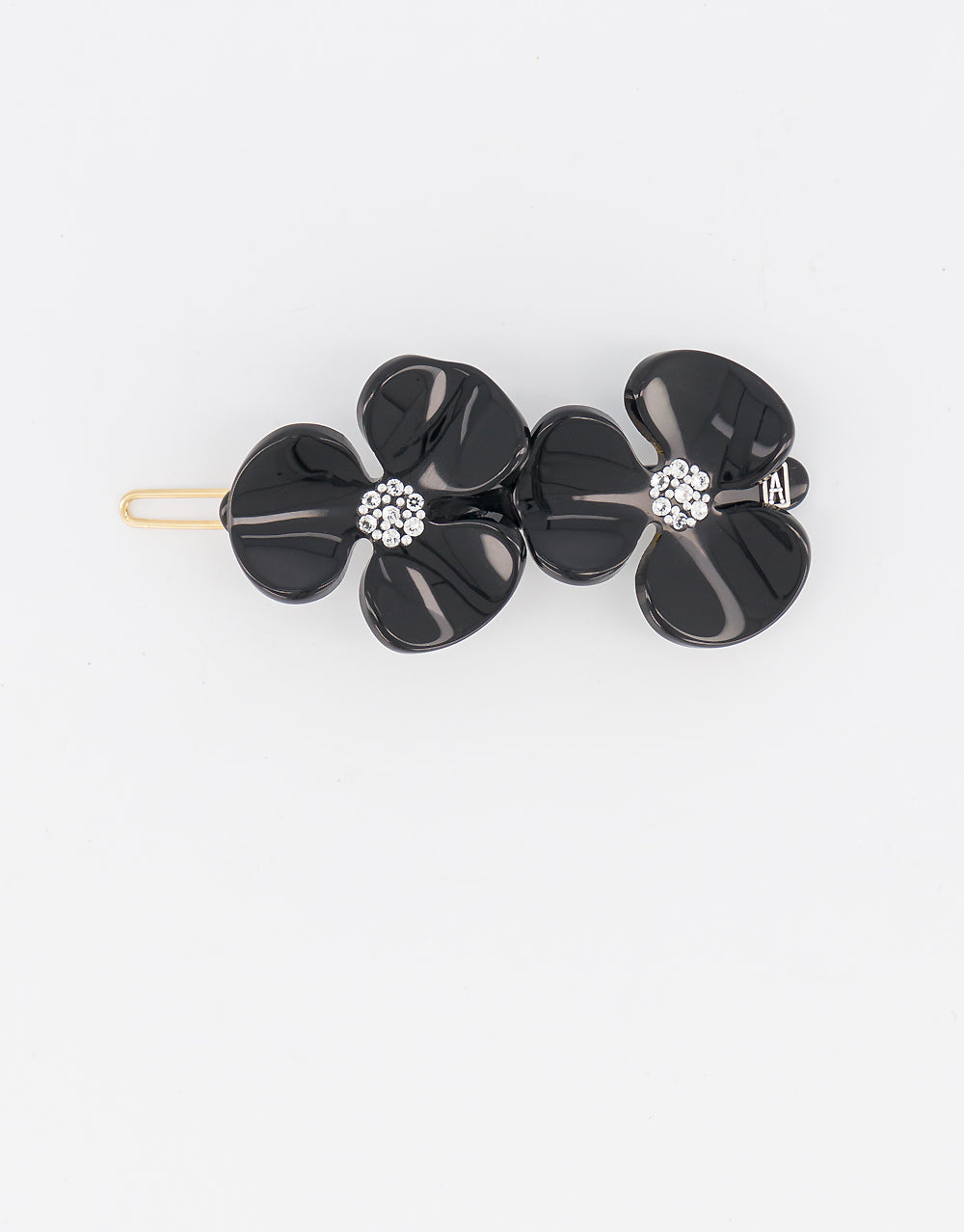 Camelia acetate side barette