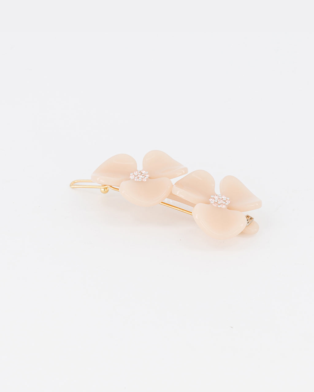 Camelia acetate side barette