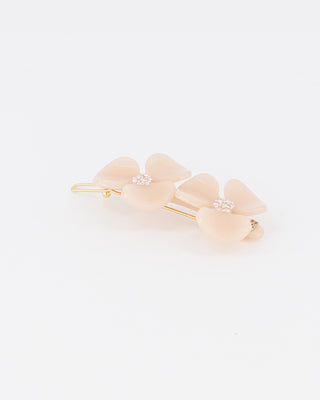 Camelia acetate side barette