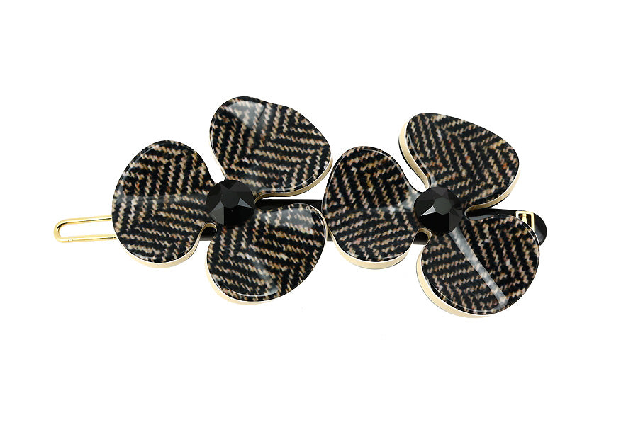 Oxford Camelia Acetate Barrette