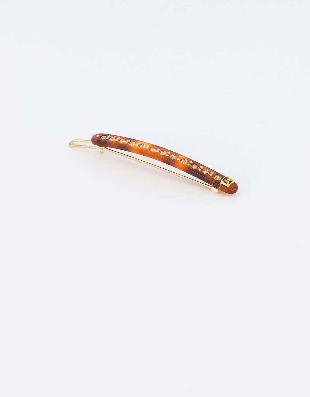 ALEXANDRE DE PARIS Le Marais tortoise shell strass acetate side barette