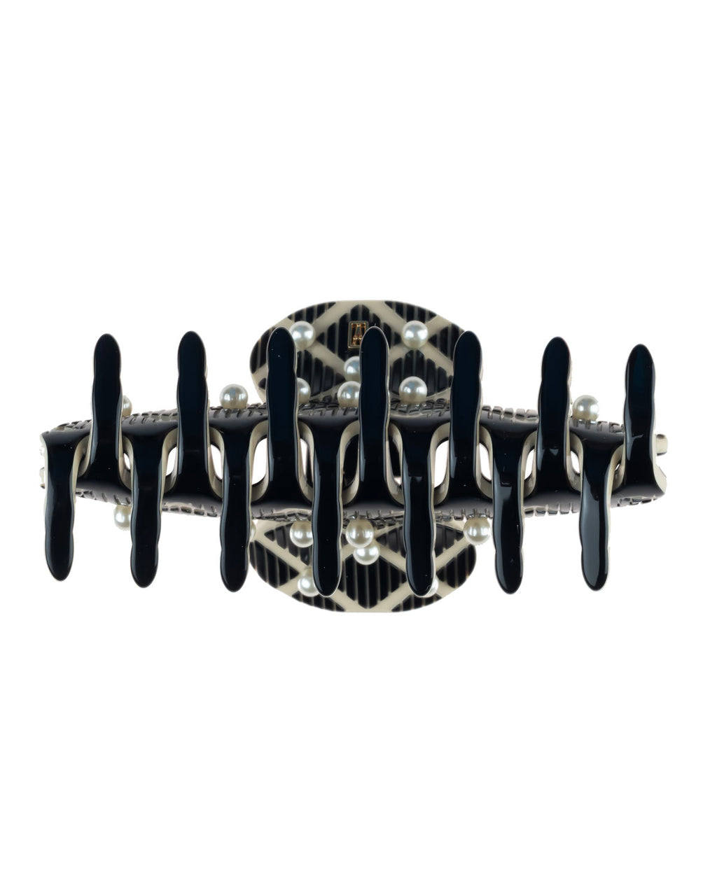 Jasmin Medium Acetate and Small Pearls Hair Clip