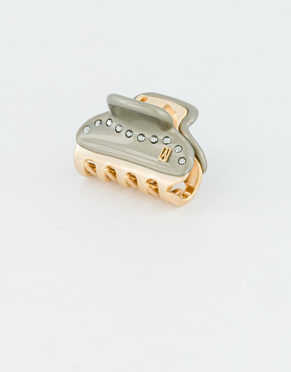 Vendome Silver and Crystals Small Hair Clip