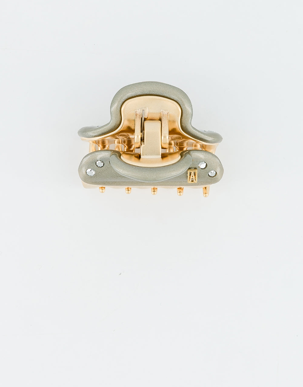 Vendome Silver and Crystals Small Hair Clip