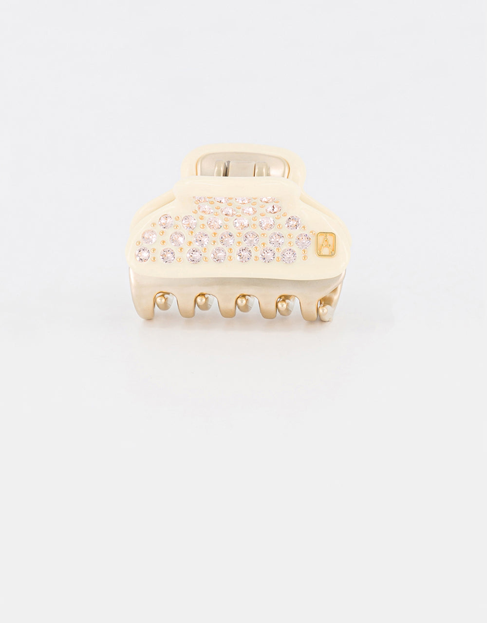 Vendome Gold Platted and Crystal Ivory Hair Clip