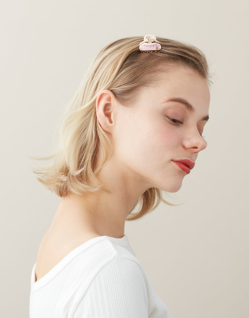 Small Crystal Vendome Hair Claw Clip Set of 4