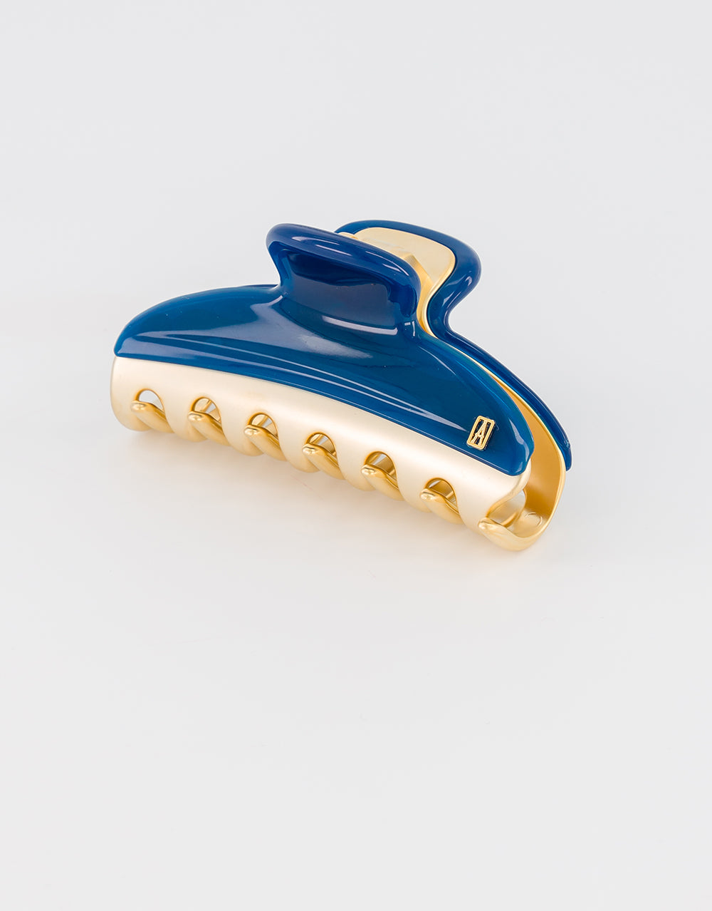 Vendome Medium Navy Hair Clip