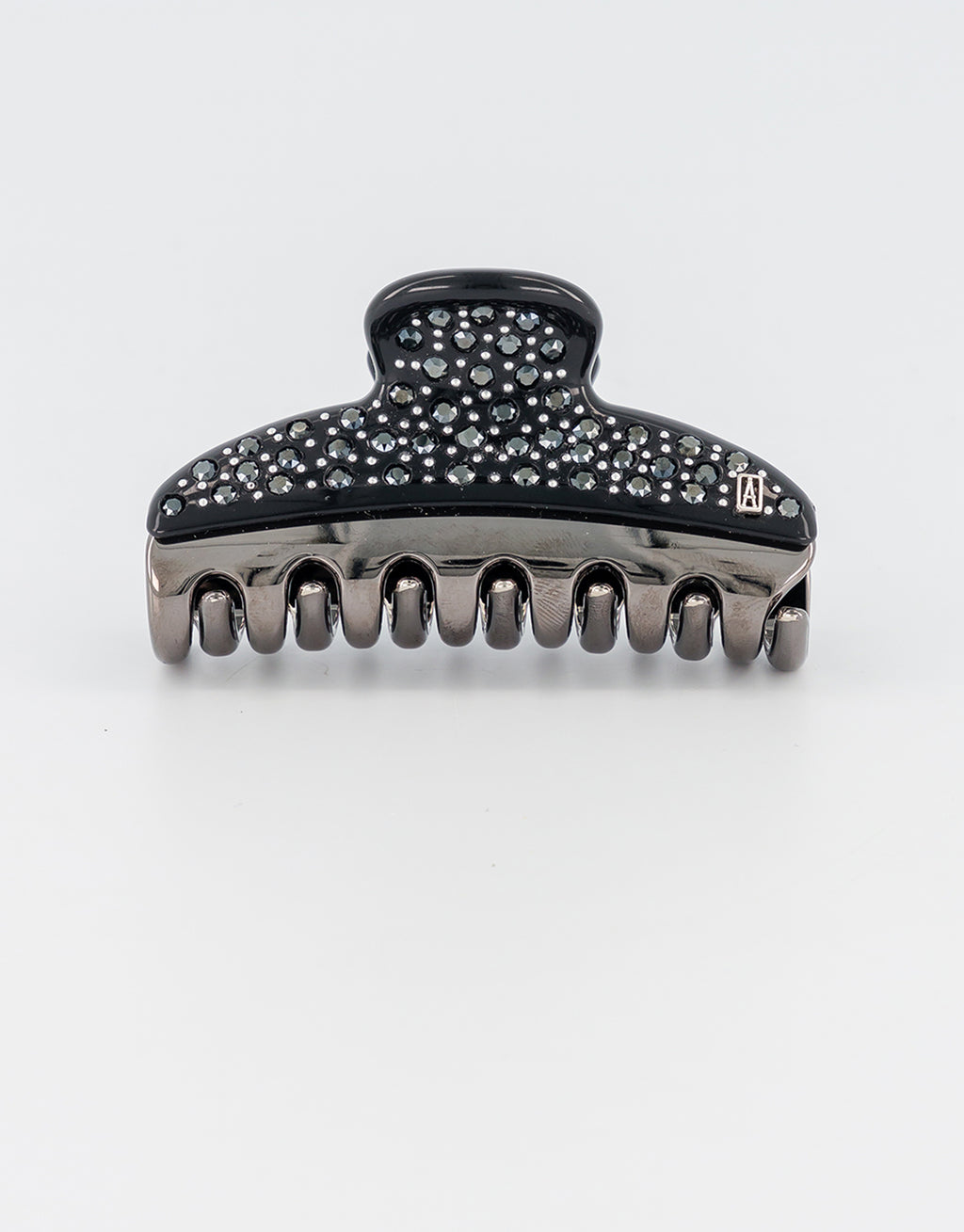 Vendome medium black strass hair clip