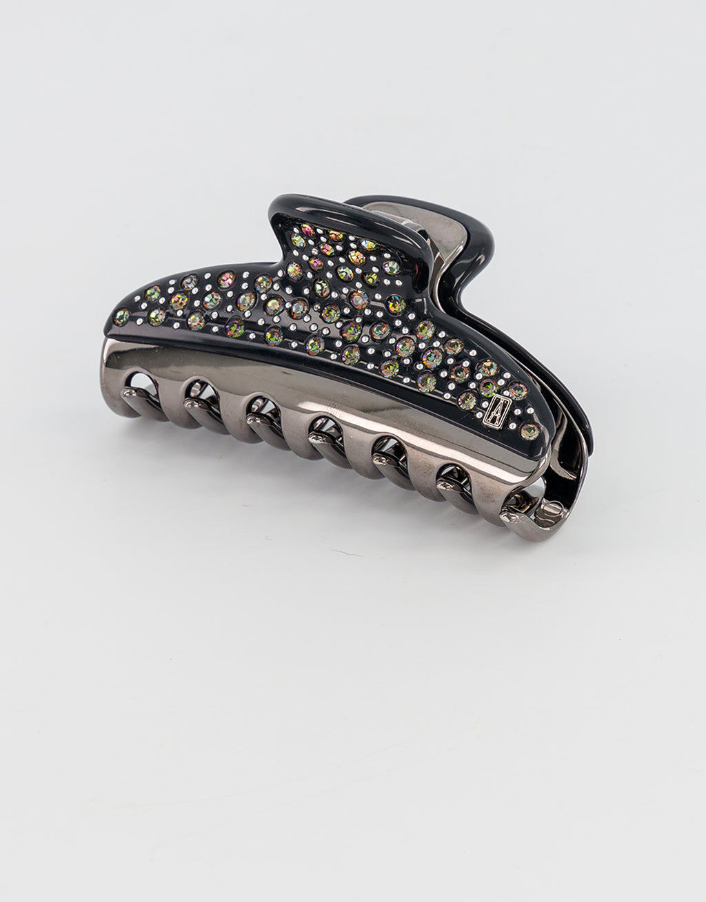 Vendome medium black strass hair clip